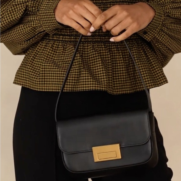 Loeffler Randall x Revolve Stefania Baguette Bag in Black NWT - Picture 2 of 14